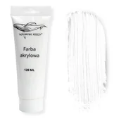 Farby i media malarskie - FARBA AKRYLOWA MALARSKA BIAŁA 120ml ARTYSTYCZNA FARBY AKRYLOWE W TUBKACH - miniaturka - grafika 1