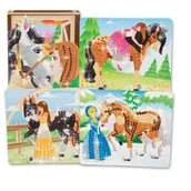 Pozostałe książki - Wyklejane obrazki Sticky Mosaics I Love Horses - miniaturka - grafika 1