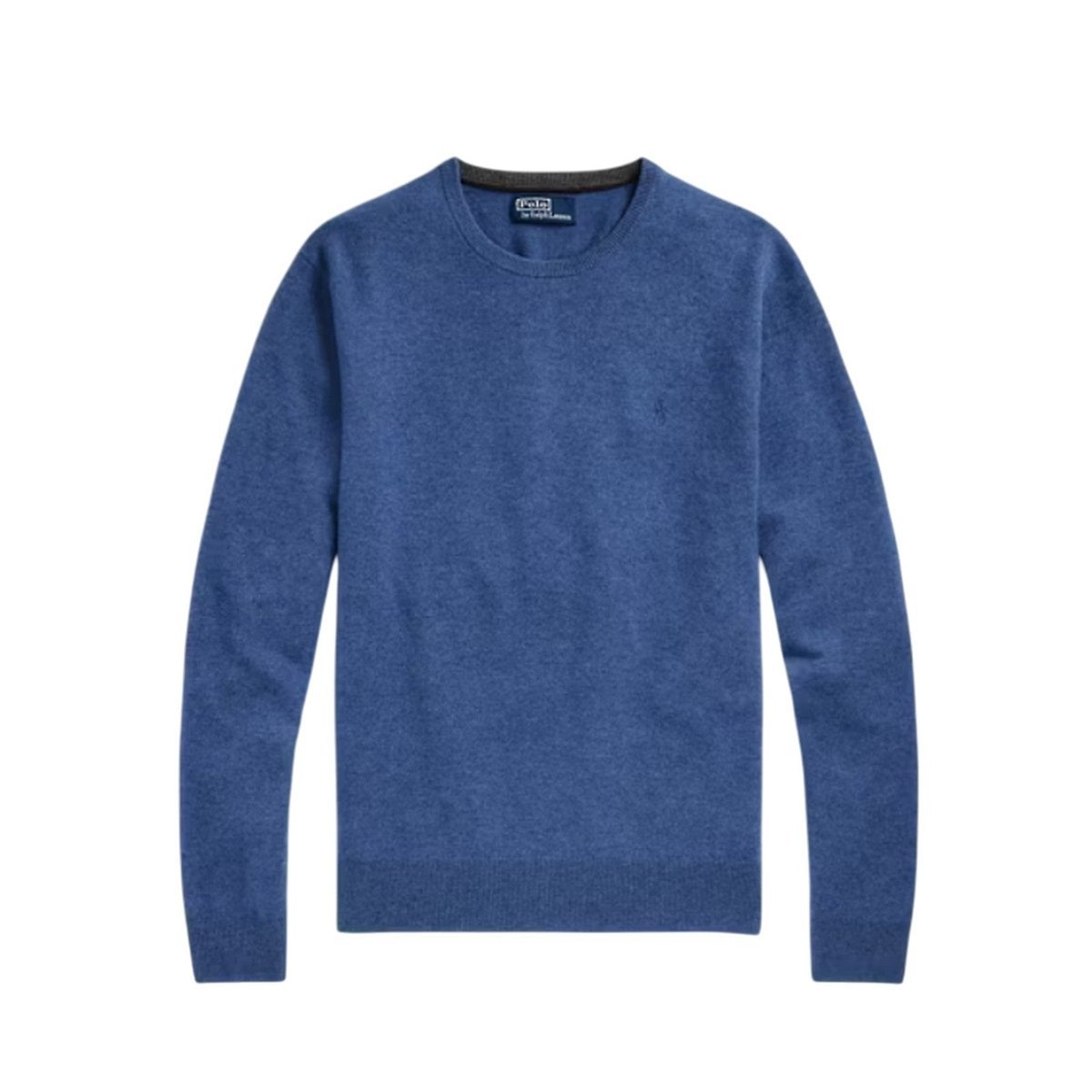 maglioni uomo ralph lauren - ls cn pp long sleeve pullover - azzurro