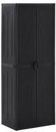 Szafy - Czarna szafa gospodarcza do piwnicy i garażu L8-A63 - miniaturka - grafika 1