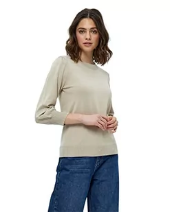 Minus Damski sweter Mersin Knit Tee, szary (Feather Gray), XXL - Swetry damskie - miniaturka - grafika 1