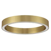 Lampy sufitowe - Plafon sufitowy LED Tovia 60 w kolorze złotym z pierścieniowym światłem - miniaturka - grafika 1