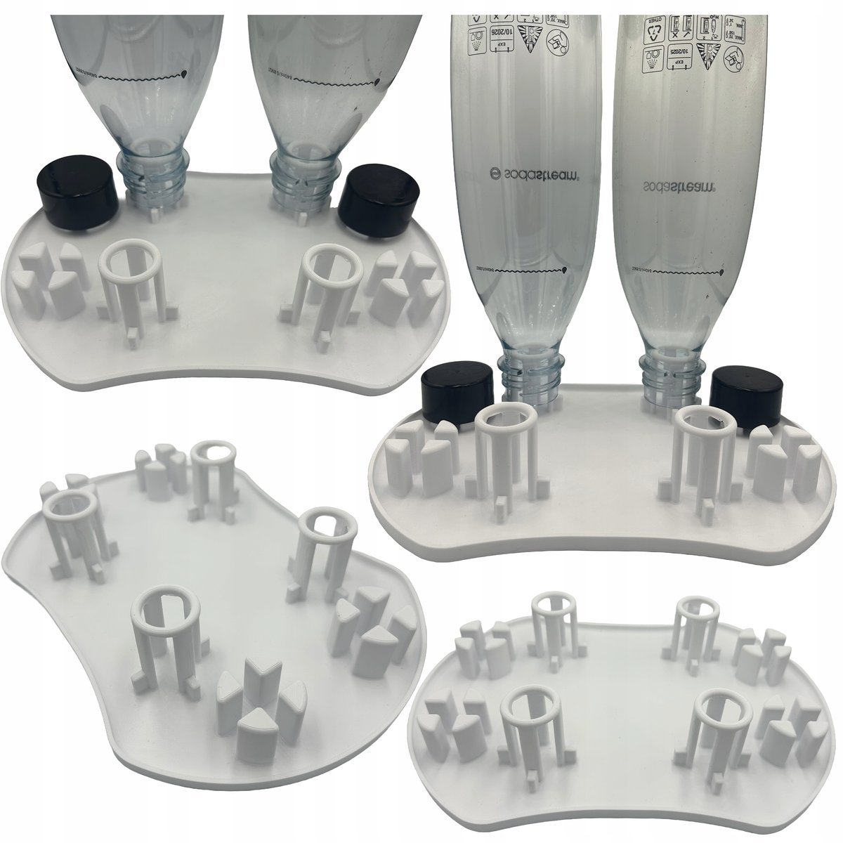 Ociekacz Na 4 Cztery Butelki Do Saturatora SODASTREAM Stojak Biały