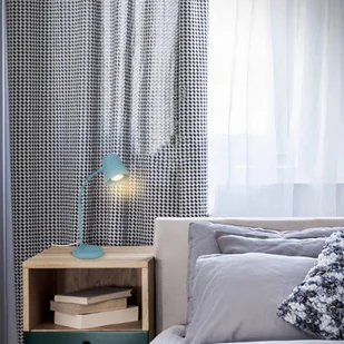 Briloner Lampa stołowa Skriva, oprawa GU10, gołębi niebieski - Lampy stojące - miniaturka - grafika 1