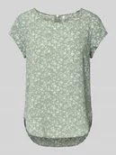 Bluzki damskie - Top bluzkowy o kroju relaxed fit z efektem krepy model 'VIC' - miniaturka - grafika 1