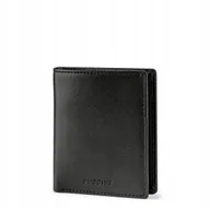 Portfele - Portfel Męski Skórzany Mały Skóra Naturalna RFID Na Karty Czarny ZN9204-1 - miniaturka - grafika 1