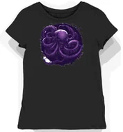Koszulki i topy damskie - Koszulka damska czarna z motywem fioletowego obcego XXL - miniaturka - grafika 1