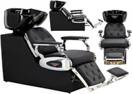 Myjki fryzjerskie - Myjnia myjka fryzjerska barberska Valentino do salonu fryzjerskiego barberskiego ruchoma misa ceramiczna armatura bateria słuchawka - miniaturka - grafika 1