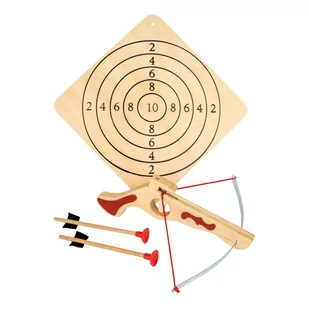 Drewniana kusza ze strzałami i tarczą Legler Crossbow - Zabawki i gry sportowe - miniaturka - grafika 1