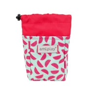 Obroże dla psów - Amiplay BeHappy Torebka na przysmaki watermelon - miniaturka - grafika 1