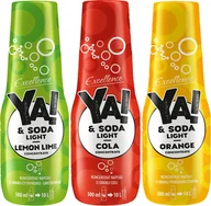 Syropy i koncentraty owocowe - Syrop YA!&SODA cytryna-limetka light 500ml + Syrop YA!&SODA cola light 500ml + Syrop YA!&SODA pomarańcza light 500ml - miniaturka - grafika 1