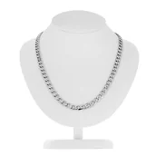 Łańcuszki - Srebrny łańcuszek pełny Pancerka 55 cm pr. 925 - miniaturka - grafika 1