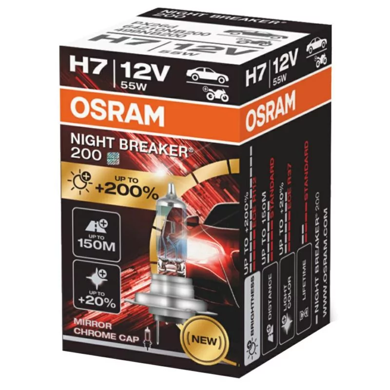 OSRAM Night Breaker 200 H7 - 12V-55W - 1szt. kartonik - 64210NB200
