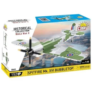 COBI 5865 SAMOLOT SPITFIRE MK. XVI BUBBLETOP MYŚLIWIEC 152 EL. - Klocki - miniaturka - grafika 1