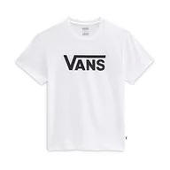 Koszulki dla dziewczynek - Vans Koszulka dziewczęca Flying V Crew, biały, 8-10 Lat - miniaturka - grafika 1