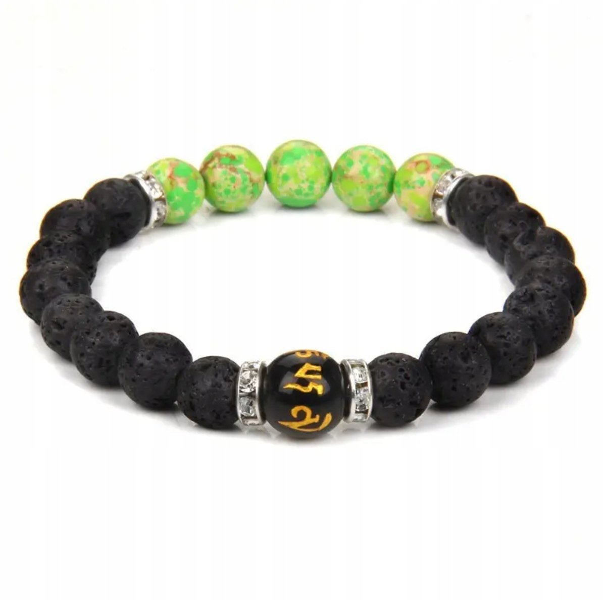 Bransoletka Czakra Złota Srebrna Cyrkonia Zdrowotna Naturalne Kamienie