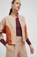 Kurtki damskie - Puma kurtka damska kolor brązowy przejściowa oversize - miniaturka - grafika 1