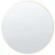 Lustra - Okrągłe lustro ścienne 80 x 80 cm złote ANNEMASSE - miniaturka - grafika 1