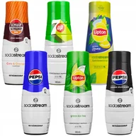 Syropy i koncentraty owocowe - 6x Syrop do SodaStream 440ml - Pepsi, Pepsi Max Bez Cukru, 7UP, Schwip Schwap Bez Cukru, Lipton Ice Tea Zielona Herbata z cytrusami, Lipton Ice Te.. - miniaturka - grafika 1