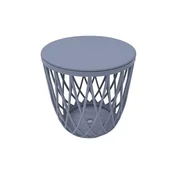 Stoły ogrodowe - Stolik/kosz szary - miniaturka - grafika 1