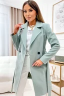 Płaszcze damskie - Płaszcz z wiązaniem City Chic miętowy - SHOPAHOLIC`S DREAM - miniaturka - grafika 1