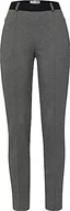 Spodnie damskie - Raphaela by Brax Damskie spodnie Lillyth Thermo Doppio Jersey, szary, 40W / 30L - miniaturka - grafika 1