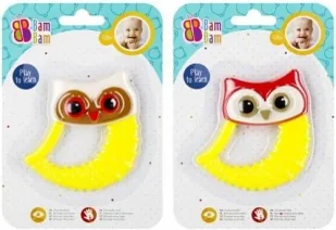 Gryzak sówka mix BAM BAM - BAM BAM - Gryzaki dla dzieci - miniaturka - grafika 1