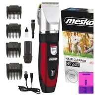 Maszynki i nożyczki dla psów - Cicha strzyżarka dla zwierząt MESKO MS2847 USB - miniaturka - grafika 1