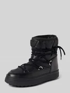 Botki damskie - Kozaki sznurowane z detalem z logo - miniaturka - grafika 1