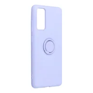 Etui i futerały do telefonów - Forcell Futerał Silicone Ring Do Samsung Galaxy S20 Fe / S20 Fe 5g Fioletowy - miniaturka - grafika 1