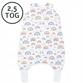 Śpiworki dla dzieci - CAŁOROCZNY ŚPIWOREK Z NOGAWKAMI 56-68 XS 2,5 TOG BAWEŁNA100% PRODUKT POLSKI - miniaturka - grafika 1