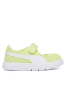 Buty dla dziewczynek - Puma Sneakersy Courtflex v3 Lina V Inf 400579 Zielony - miniaturka - grafika 1