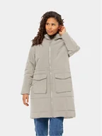 Odzież trekkingowa damska - Jack Wolfskin Kurtka zimowa White Frost Parka 1207361 Szary Regular Fit - miniaturka - grafika 1