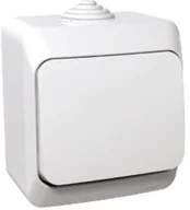 Gniazdka elektryczne - SOCKET SINGLE IP44 WHITE CEDAR+ - miniaturka - grafika 1