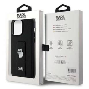 Etui Karl Lagerfeld Gripstand Saffiano Choupette Pins na iPhone 13 Pro / 13 - czarne - Etui i futerały do telefonów - miniaturka - grafika 8