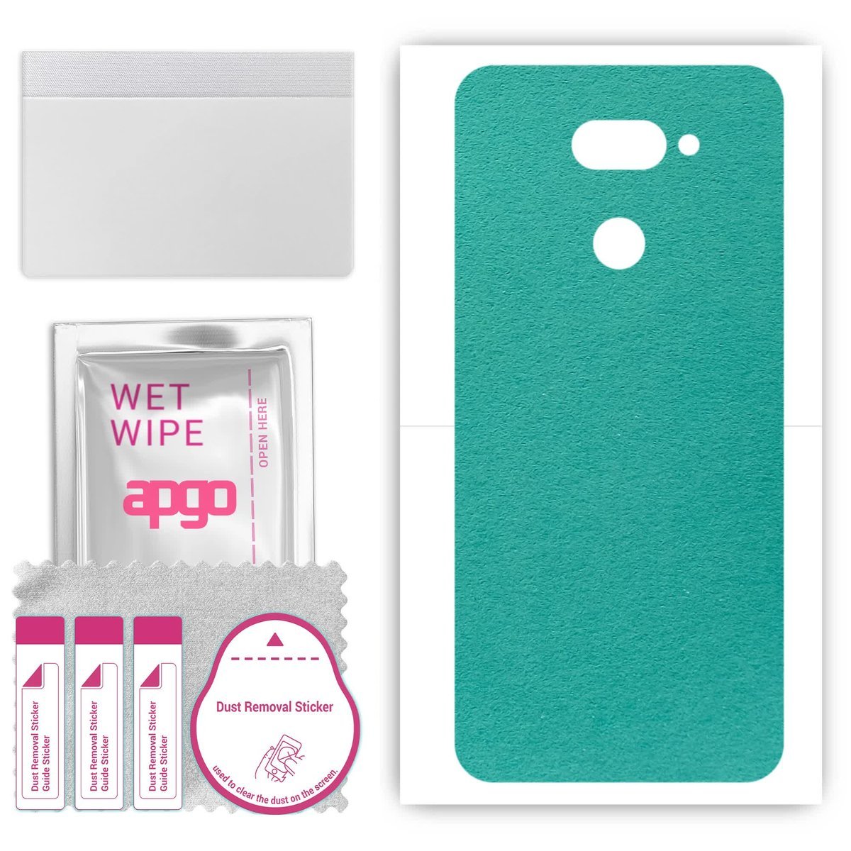 Folia naklejka skórka strukturalna na TYŁ Zamsz do LG K40S - Zamsz Miętowy - apgo SKINS