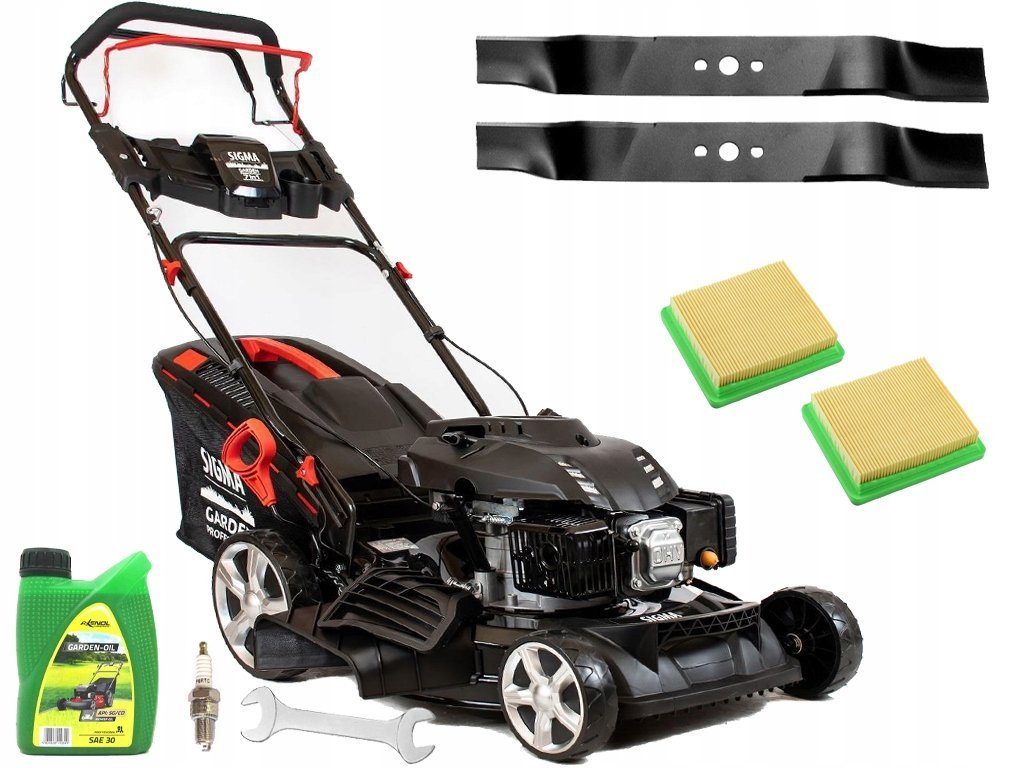 SIGMA KOSIARKA SPALINOWA 173cc Z NAPĘDEM OHV 51cm MOCNA 9w1 8,5KM XXL OLEJ