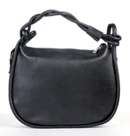 Torebki damskie - Torba skórzana - shopper - czarny (7145) - miniaturka - grafika 1