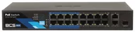 Switche - SWITCH POE BCS-B-SP1602G-1SFP 16-PORTOWY SFP BCS BASIC - miniaturka - grafika 1