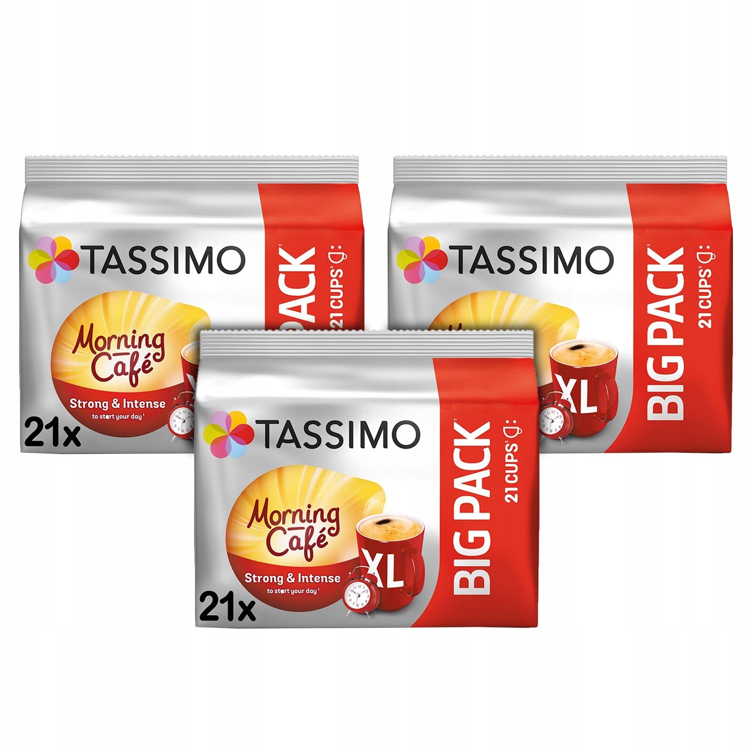 Kapsułki Tassimo BigPack Morning Cafe Strong&Intense 3x 21 szt. [63 kawy]