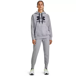 Bluza damska Under Armour Rival Fleece Logo Hoodie - Bluzy sportowe damskie - miniaturka - grafika 4