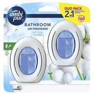 Świece - Ambi Pur Łazienka Merlion Cotton 2 x 1 szt. - miniaturka - grafika 1
