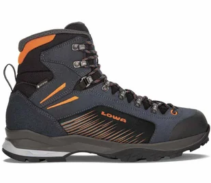 Buty trekkingowe męskie wysokie Lowa VIGO GTX navy/orange wodoodporne (210708 6910) - Buty trekkingowe męskie - miniaturka - grafika 1