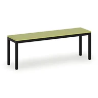 Wyposażenie sportowe i gimnastyczne - Ławka szatniowa, siedzisko - laminat, długość 1200 mm, zielony - miniaturka - grafika 1