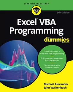 John Walkenbach Excel VBA Programming For Dummies - Obcojęzyczne książki naukowe - miniaturka - grafika 1