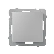 Wyłączniki światła i elektryczne - Ospel AS srebrny łącznik jednobiegunowy ŁP-1G/m/18 ŁP-1G/m/18 - miniaturka - grafika 1