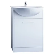 Szafki łazienkowe - Szafka pod umywalkę SLIM SL2 biały laminat - miniaturka - grafika 1