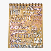 Podobrazia, bloki, papiery - Zeszyt ćwiczeń do brush letteringu - średniozaawansowany, pismo ozdobne bounce (alfabet, dni tygodnia, frazy okolicznościowe), B5, papier 170g/m2 - miniaturka - grafika 1