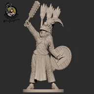Figurki dla dzieci - Wargamer, Figurka, Atotoztli the Aztec Warrior, 28 mm - miniaturka - grafika 1