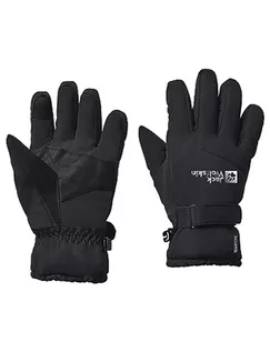Rękawiczki - Jack Wolfskin Unisex dziecięce rękawiczki zimowe 2 l, czarne, 128, czarny, 128 - grafika 1